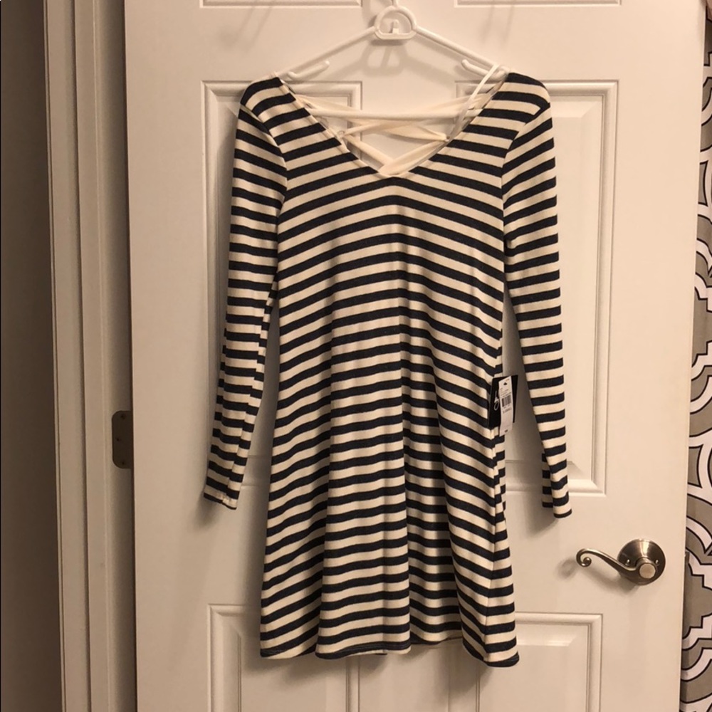 By & By striped dress